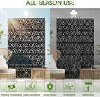 cofar metal privacy screen outdoor 72" h×44" w, side view
