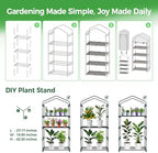 ohuhu mini greenhouse for indoor outdoor, 27 x on a desk or shelf