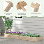 s afstar raised garden bed with trellis &, front angle view