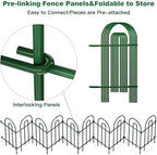 amagabeli 14 panels 32in(h)×20ft(l) decorative garden fence no shown in use