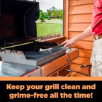 BBQ Grill Brush and Scraper, BBQ Brush for Grill Cleaning - 18” Extra Strong 3 in 1 Safe Wire Bristles Barbecue Triple Scrubber Grill Cleaning Brush for Gas Charcoal Grilling Grates BBQ Grill Brush
