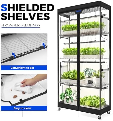barrina lp900 indoor greenhouse with grow light, 5, package contents