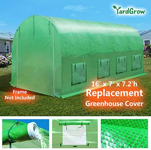 yardgrow greenhouse replacement cover larger walk in outdoor shown in use