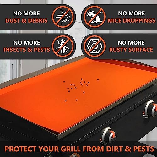 36" Silicone Griddle Mat for Blackstone 36 Inch Grill, Heavy Duty Food Grade Silicone Griddle Cover, Protect Your Grill from Dirt & Rust All Year Round