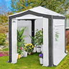 eagle peak 8x6 walk in pop up greenhouse showing dimensions