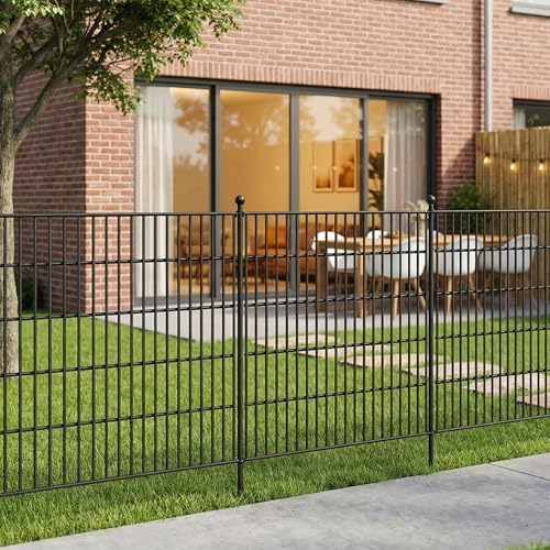 toolterritory 20 panels no dig garden fence with showing dimensions