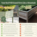 rolling elevated raised garden beds, 3' x 8', package contents