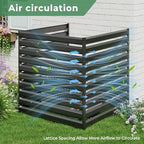 metal air conditioner fence, 42''h x 38''w (3panels), package contents