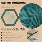 poray large tunnel 73''x37''x61''plant netting cover,5ft tall crop, package contents