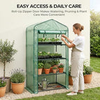 worth garden 4 tier mini greenhouse - 63'', close-up detail