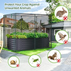ohuhu crop cages for garden plant:6.6x3.9x5.3 ft plant shown in use
