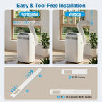 uthfy 12,000 btu portable air conditioners, 4-in-1 portable on a desk or shelf