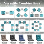 2-seat modern patio furniture set with swivel rocking, front angle view