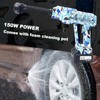 portable cordless blade blower, 6-in-1 nozzle powered by, package contents