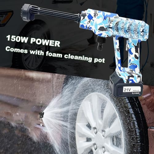 portable cordless blade blower, 6-in-1 nozzle powered by, package contents
