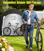 housolution bike storage tent shed for 3bikes, outdoor on a desk or shelf