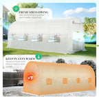 king bird premium 15x7x7 ft greenhouse for outdoors, package contents