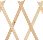 vidaxl trellis fences 5 pcs firwood 70.9" x11.8, side view
