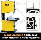 woodskil 10-inch benchtop bandsaw with stand, 3.4a dual-speed, package contents