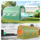 king bird premium 10x7x7 ft greenhouse for outdoors showing dimensions