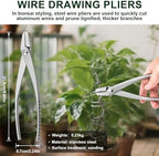 bonsai pruning tool set, 6 different roles of showing dimensions