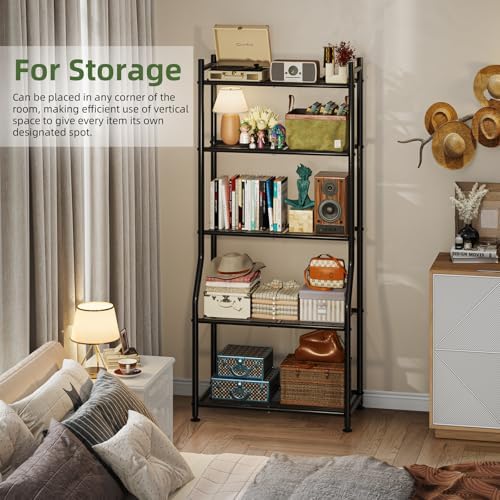 ekisemio 5-tier metal plant stand, heavy duty indoor, package contents