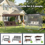 6.7x6.7x4.1ft outdoor mosquito netting for swing/patio, three-person large, package contents
