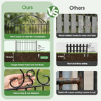 10 panel no dig decorative garden fence with, package contents