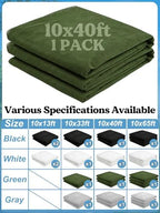 40x10ft ultra-fine mesh mosquito net, patio screen netting showing dimensions