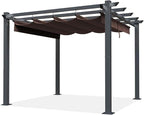 SCOCANOPY Replacement Cover Compatible with Home Depot Hampton Bay Pergola # GFM00467F,GFM00469A,(Brown)