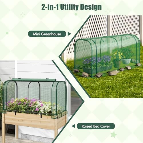 happygrill portable mini greenhouse with waterproof sun-protective pe, package contents