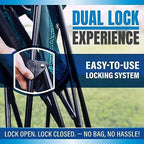 Kijaro Dual Lock Portable Camping Chairs - Enjoy the Outdoors with a Versatile Folding Chair, Sports, Outdoor & Lawn - Dual Lock Feature – Cayman Blue Iguana