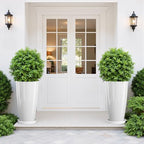 qcqhdu 21 inch tall planters for outdoor & shown in use