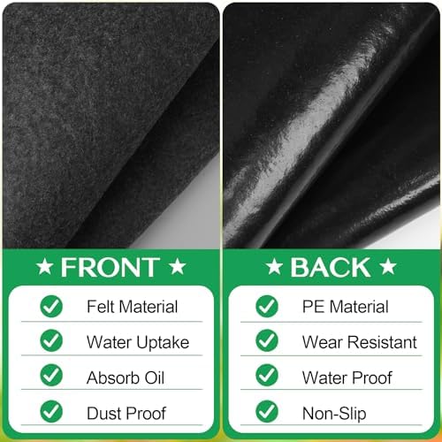 tolanbbt outdoor storage shed floor mat, 8.2 x, side view