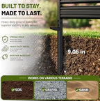 2 panel no dig privacy fence screen, 42", front angle view