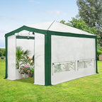 eagle peak 12x8 walk in pop up greenhouse showing dimensions