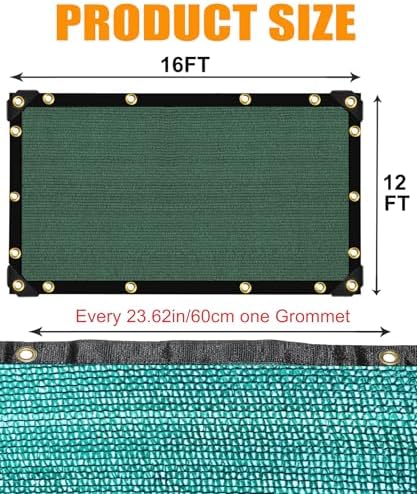 e.share 40% green shade cloth 12ft x 16ft on a desk or shelf
