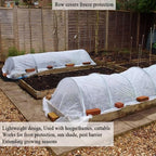 frost cloth plant freeze protection, 7x100 ft floating, side view