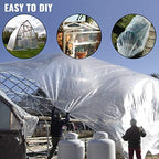 vevor greenhouse plastic sheeting 12 x 25 ft, package contents