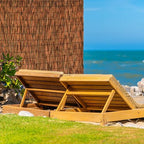 brown 6ft x16.4ft reed fencing roll bamboo privacy, front angle view