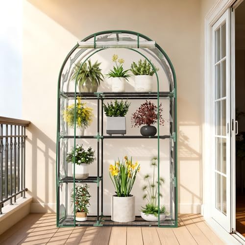 4-tier mini greenhouse for outdoors, 40" x 18", view 9