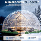 10.5ft garden dome tent, geodesic dome greenhouse with shown in use