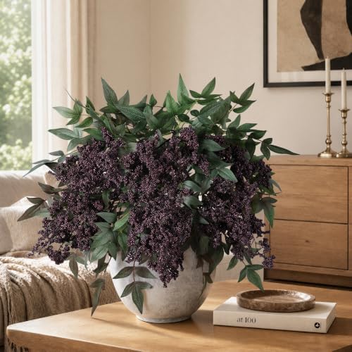 artificial plants indoor 3 pcs 35 inch faux, side view