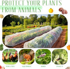 18 x 118 inch mesh garden greenhouse tunnel, close-up detail