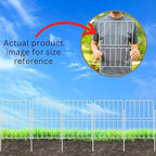 shoplala decorative fence (20 panels) 12.5in(l) x 16.5in(h), side view