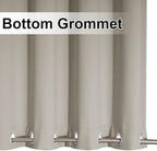 NICETOWN 2 Panels Natural Outdoor Curtains for Patio Waterproof, Rustproof Top & Bottom Grommet Weighted Windproof Drapes Thermal Insulated Blackout Outdoor Blinds for Porch/Gazebo, W52 x L84