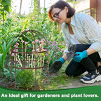 jardin bird cage plant support 24" h large showing dimensions