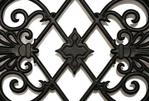 nuvo iron decorative insert for fencing, gates, home shown in use