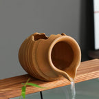 Outdoor Garden Fountain Spitter Pond Water Feature Pump DIY Ceramic Pot Decoration (5.3 inch Color 3)
