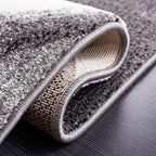 SAFAVIEH Hollywood Collection Runner Rug - 2'3" x 8', Grey & Red, Mid-Century Modern Design, Non-Shedding & Easy Care, Ideal for High Traffic Areas in Living Room, Bedroom (HLW766Q)